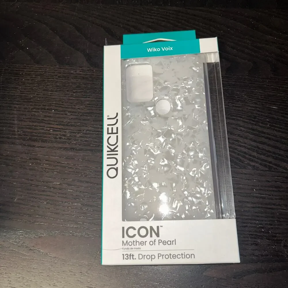 New Quikcell Wiko Voix ICON Fashion Case - Mother of Pearl